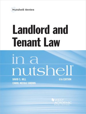 cover image of Landlord and Tenant Law in a Nutshell